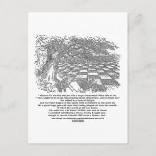 Wie ein großes Schachspiel im Wunderland Postkarte