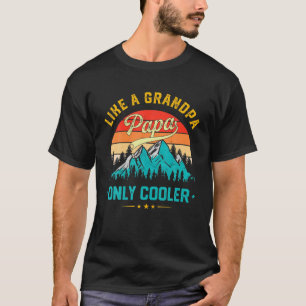 Wie ein Großvater Papa Nur Cooler Vintager Vater D T-Shirt