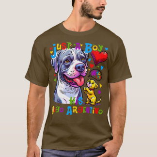 Wie ein Junge und sein Dogo Argentino beste Freund T-Shirt