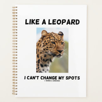 Wie ein Leopard kann ich meine Spots-Psyche nicht  Planer