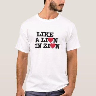 Wie ein Löwe im Zion-T - Shirt
