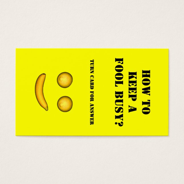 Wie ein Narr Behalten wird (Vorderseite)