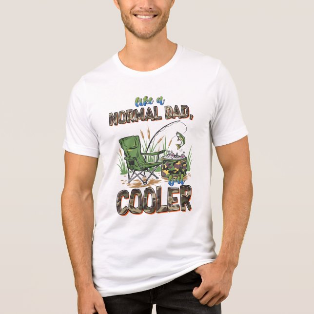 Wie ein normaler Vater aber Cooler - Fishing Editi Tri-Blend Shirt (Vorderseite)