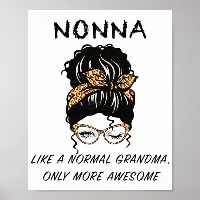 Wie ein normales Oma nur Phantastischere Mütter Da Poster (Vorne)