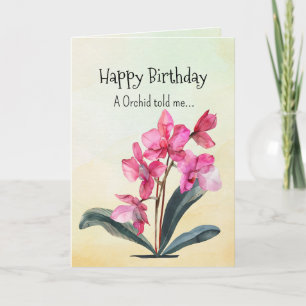 Wie ein Orchid Ihre Geburtstagspersönlichkeiten Karte