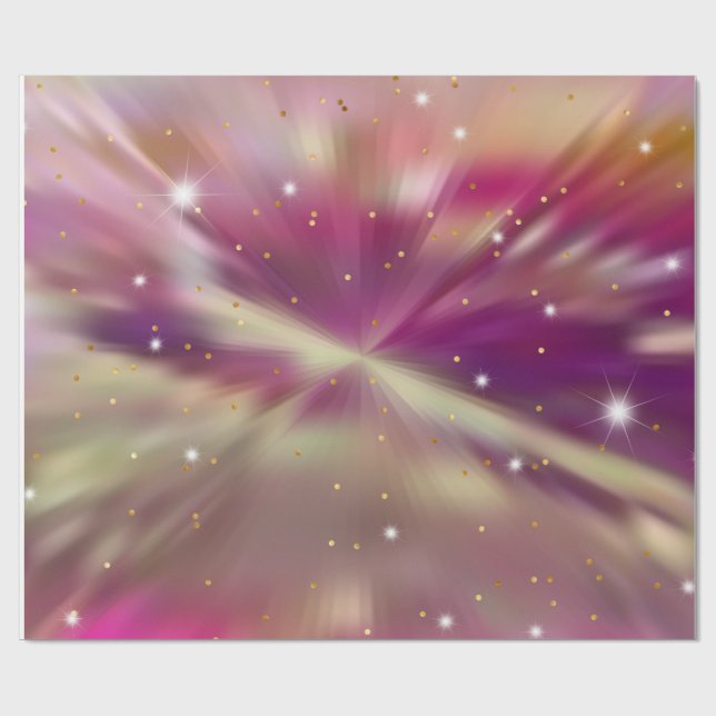 Wie ein Party am Himmel. Geschenkpapier (Flach)