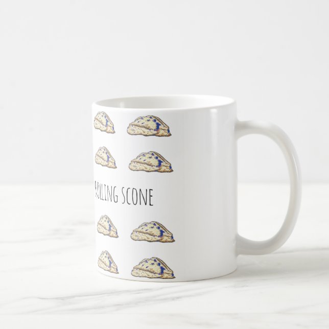 Wie ein Rollen-Scone Kaffeetasse (Rechts)