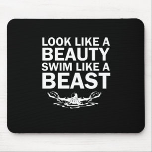 Wie ein Schönheitsschwimmer aussehen wie ein Tier Mousepad