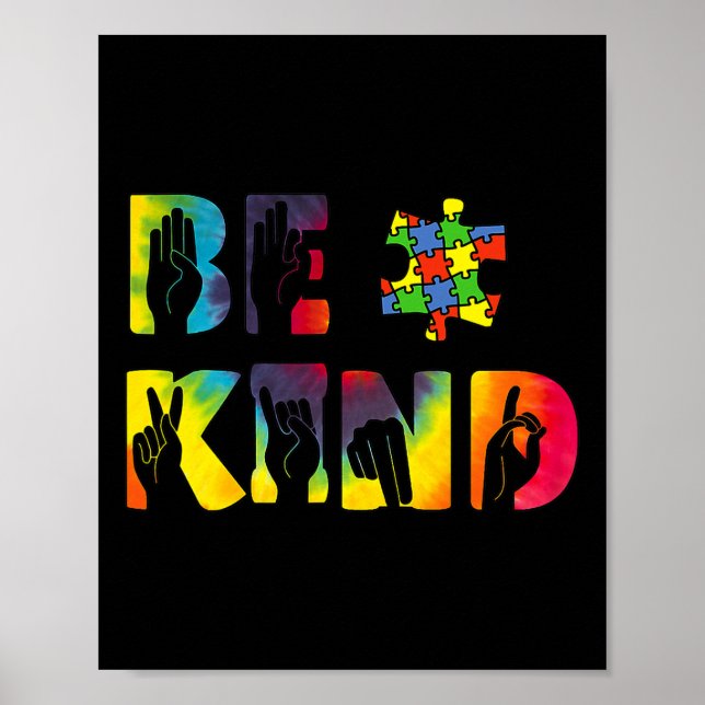 Wie ein seltsames Blatt Gebärmuttertümer-Autismus Poster (Vorne)