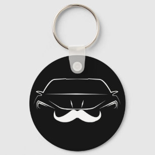 Wie ein Sir 'Stache Key Chain Schlüsselanhänger