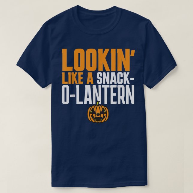 WIE EIN SNACKOLANTERN JackOLantern Pumpkin H T-Shirt (Design vorne)