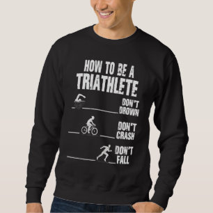 Wie ein Triathlon-Läufer läuft Sweatshirt