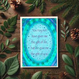 Wie ein Vater Stepdad Modern Inspirivity Card Karte