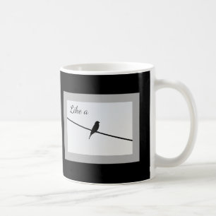 Wie ein Vogel auf einem Draht Kaffeetasse