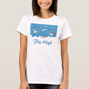 Wie ein Vogel - hoch fliegen. Vögel im Flug T-Shirt
