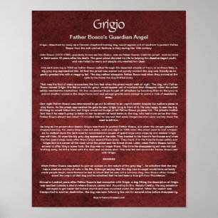 Wie ein Wächter Angel Hund einen katholischen Prie Poster