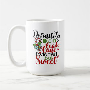 Wie ein Zuckerrohr, verdreht, aber süß Kaffeetasse