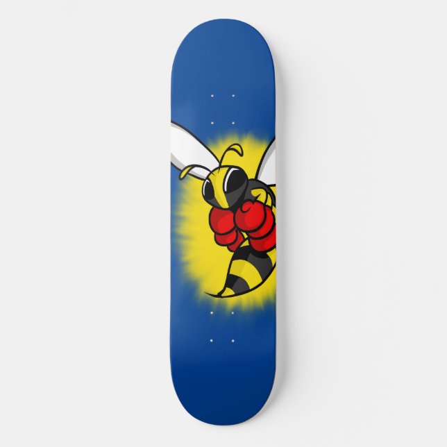 Wie eine Biene Skateboard (Vorderseite)