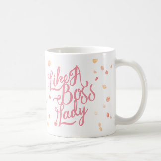Wie eine Boss Lady vom Gepunkteten Olive Tasse