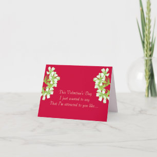 Wie eine Fliege zu einer Venus Fliegenfalle Feiertagskarte