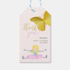 Wie eine Girl Watercolor Illustration Geschenkanhänger