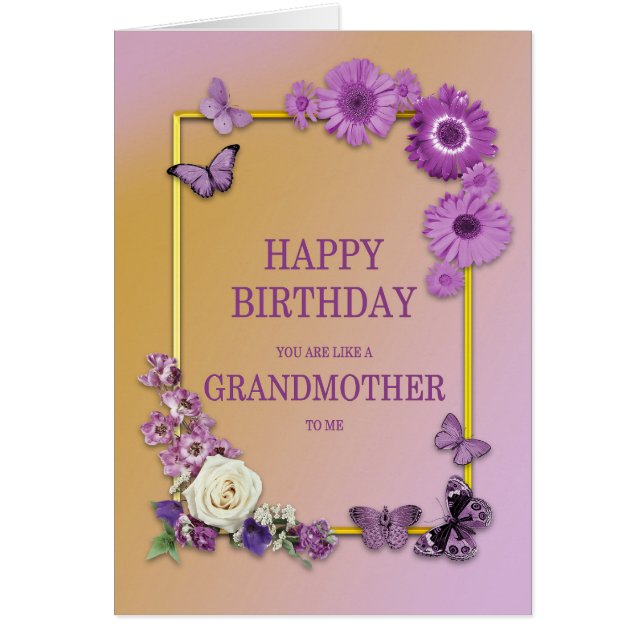 Wie eine Großmutter zum Geburtstag Blume und Schme (Vorne)
