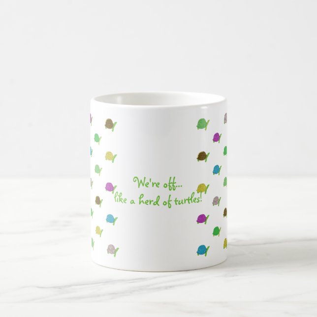 Wie eine Herde der Schildkröten Tasse (Mittel)