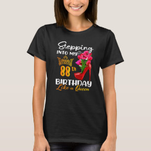 Wie eine Königin für 88 Jahre in meinen 88. Geburt T-Shirt