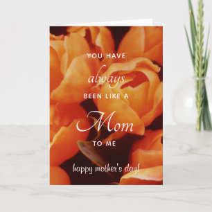 Wie eine Mama für mich, ein Array von Orange Tulip Karte