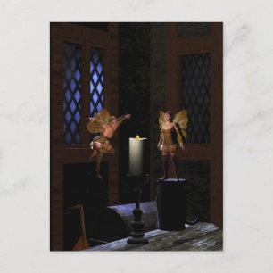 Wie eine Motte zu einer Flammenmärche, Postkarte