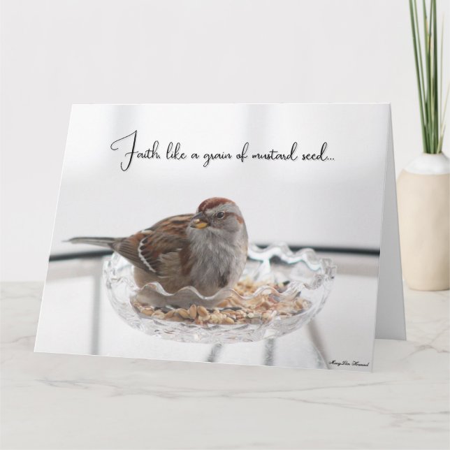 Wie eine Senfkörnerkarte - Care & Concern Card Karte (Vorderseite)