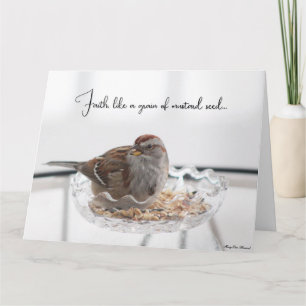 Wie eine Senfkörnerkarte - Care & Concern Card Karte