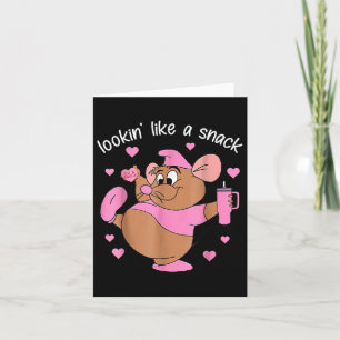 Wie eine Snack-Maus rosa Herz Tumbler Valen ausseh Karte
