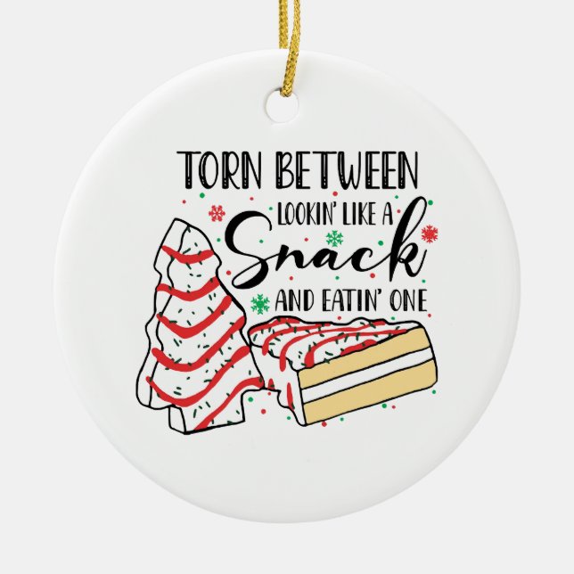 Wie eine Snackbar Keramik Ornament (Vorne)