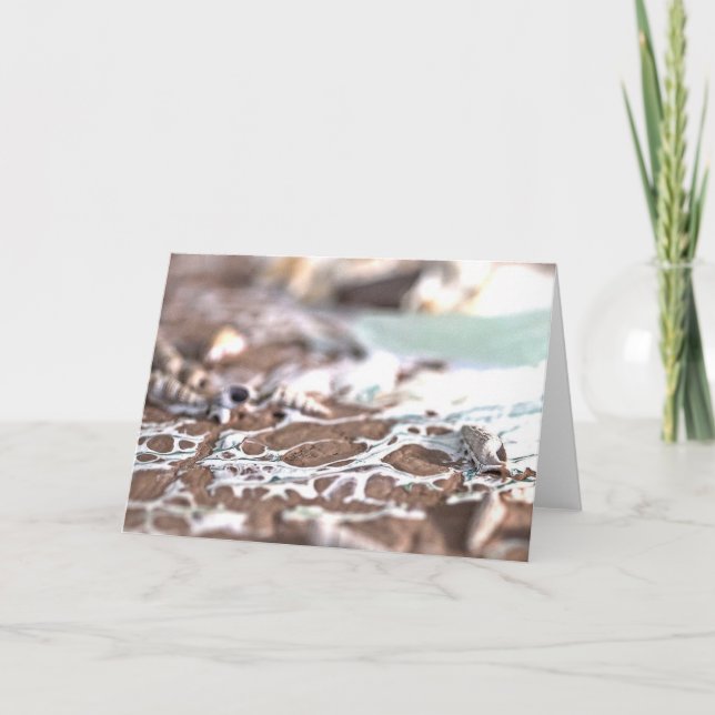 Wie eine Welle an der Küste Karte (Vorderseite)