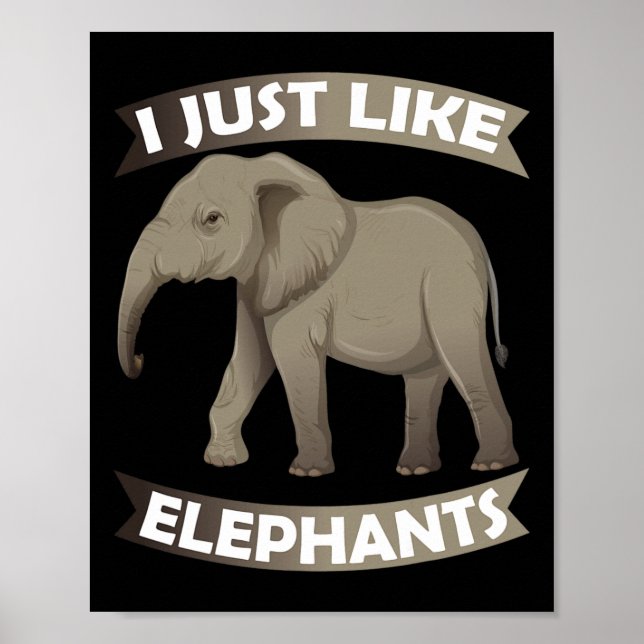 Wie Elefanten Zoo Circus Elephant Conserva Poster (Vorne)