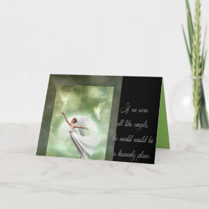 Wie Engel Dankeskarte