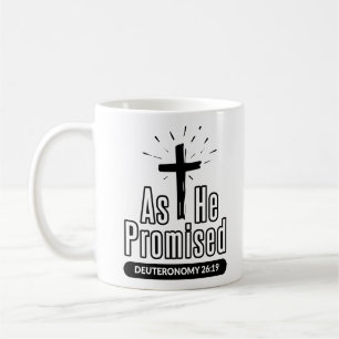 Wie er die Deuteronomie Minimalistische Bibelverse Kaffeetasse