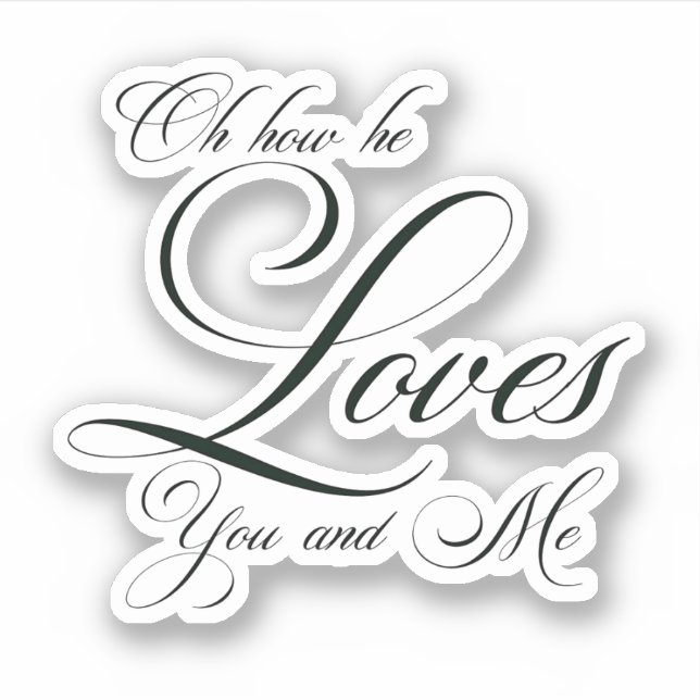 Wie er Lieben Aufkleber (Vorderseite)