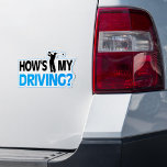 Wie fahre ich? | Funny Golf Car Sticker<br><div class="desc">Unser Wie's my drive car Aufkleber verfügt über einen stilvollen Golfspieler. Ein lustiger Golfpun,  der ein ideales Geschenk für den sportlichen Fan in Ihrem Leben ist.</div>