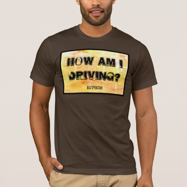 Wie fahre ich? T-Shirt (Vorderseite)