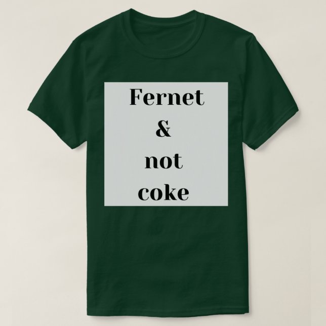 Wie Fernet zu trinken ist T-Shirt (Design vorne)