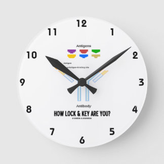 Wie fest und fest sind Sie? Antigen Antibody Runde Wanduhr
