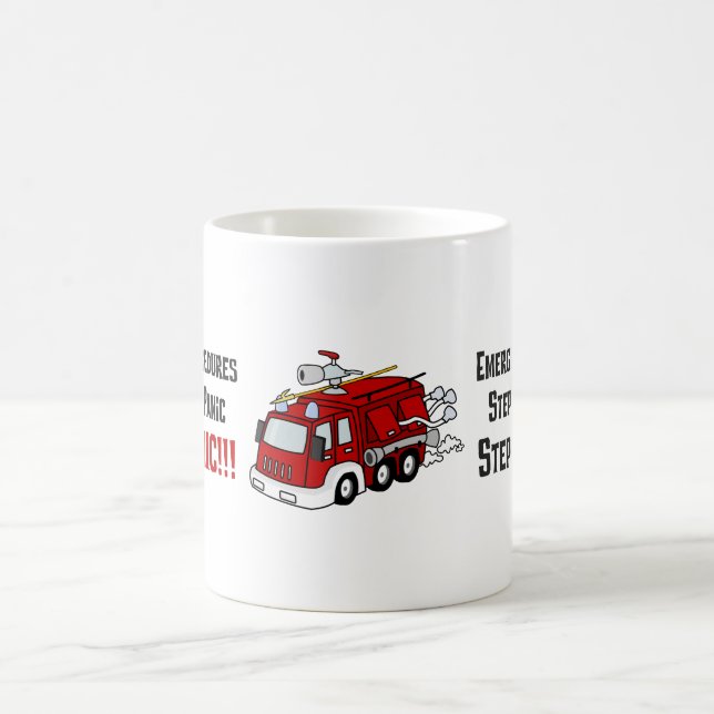 Wie Feuerwehrmänner auf Ihren Notfall reagieren Tasse (Mittel)