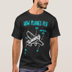 Wie Flugzeuge das RC-Flugzeug-Pilotprogramm fliege T-Shirt