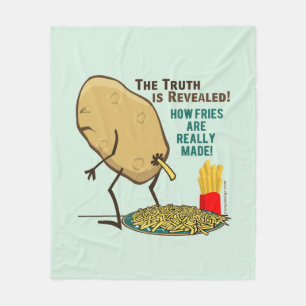 Wie Fries wirklich gemacht werden Fleecedecke