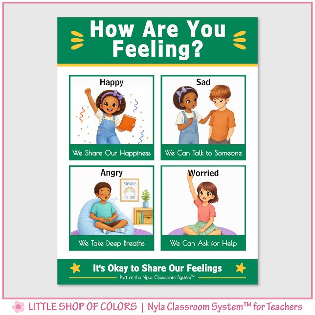 Wie fühlen Sie sich Classroom Anchor Chart Poster (Von Creator hochgeladen)
