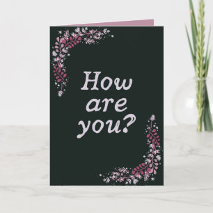Wie geht es dir? Denken Karte
