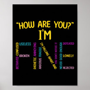 Wie geht es dir, mir geht es gut, emotionale Wahrn Poster