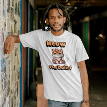 Wie geht es dir? Niedlicher Funny Cat Pub für Heim